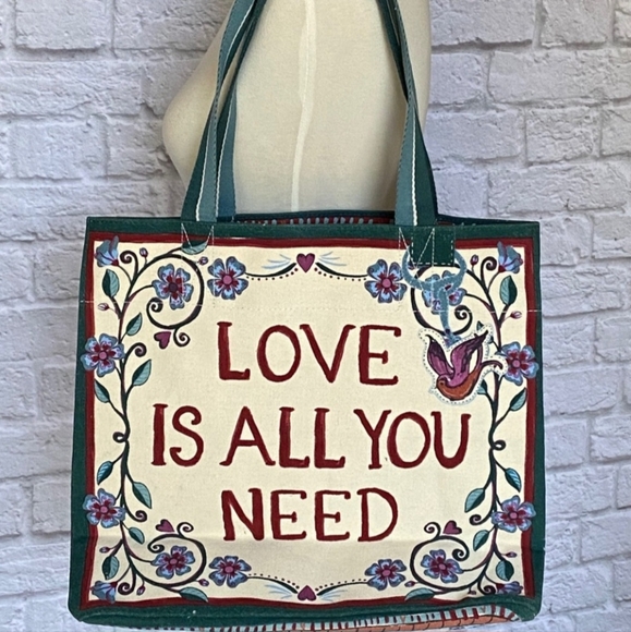 Brighton Bella Tile Love is All You Need Tote, NWT - Picture 7 of 8